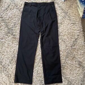 Kirkland Signature Mens Performance Stretch Pants Black 34x34 Straight Leg